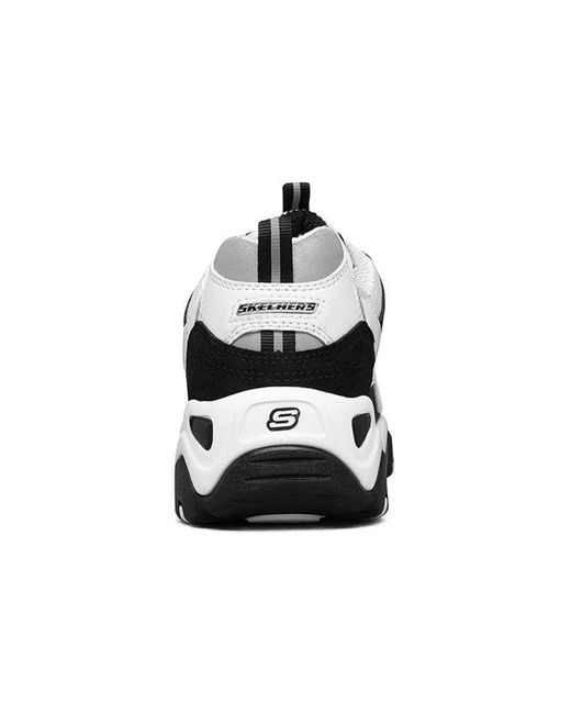Skechers White (Wmns) D'Lites Low Dad Shoes Gs