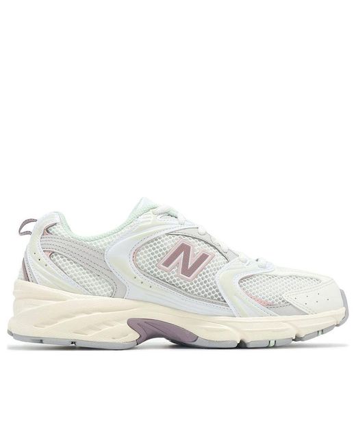 New Balance White 530 'Sea Salt Ice Wine' for men