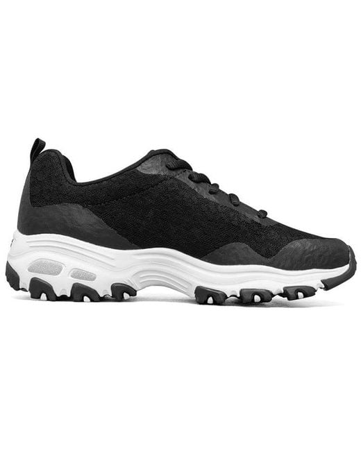 Skechers Black (Wmns) D Lites 1.0 Low-Top Daddy Shoes
