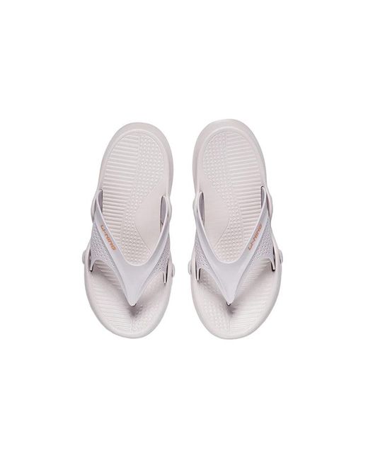Li-ning White Casual Sports Slippers for men
