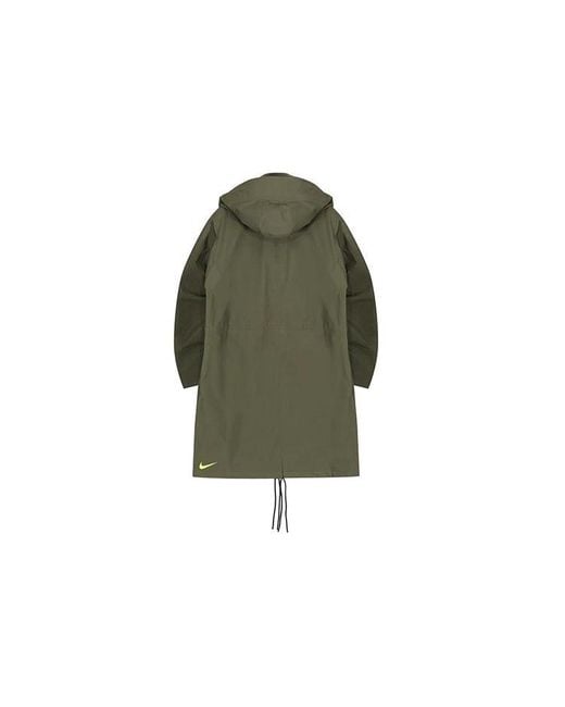 Nike Green Lab Acg Gore-tex Casual Hooded Long Jacket Olive for men