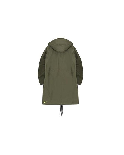 Nike Green Lab Acg Gore-tex Casual Hooded Long Jacket Olive for men