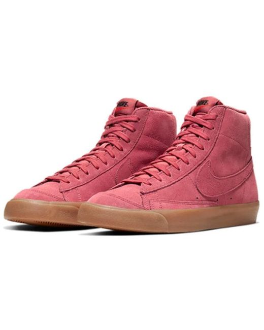 Nike Purple Blazer Mid 77 Suede 'Light Redwood' for men