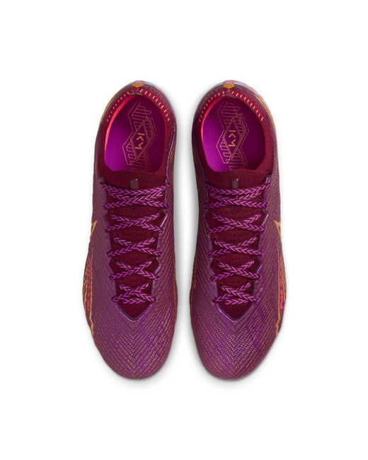 Nike Purple Kylian Mbapp X Zoom Mercurial Vapor 15 Elite Fg 'Dark Beetroot' for men