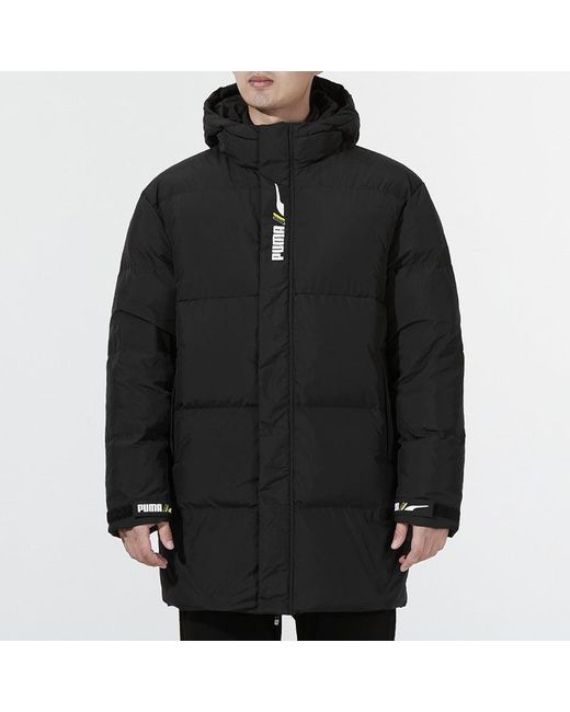 PUMA Black Windproof Down Warm Jacket for men