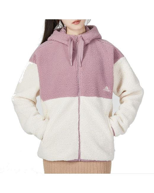 Adidas Purple (Wmns) Bos Fleece Jacket