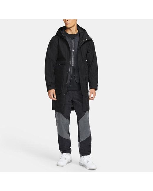 Nike Black Gore-Tex 2-In-1 Detachable Stay Warm Hooded Big Pocket Padded Jacket for men