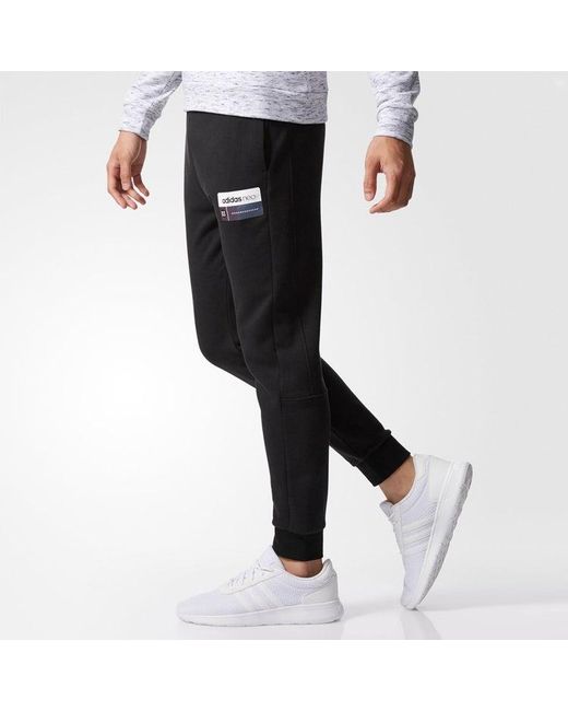 Adidas Black Neo Drawstring Elastic Knit Pants for men