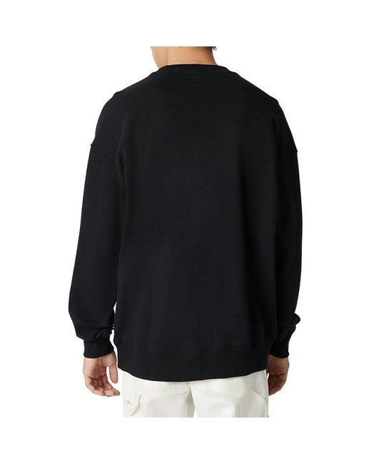 Converse Black Alphabet Logo Printing Round Neck Pullover for men