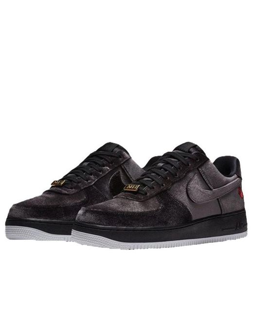 Nike Black Air Force 1 07 Qs 'Velvet Rose' for men