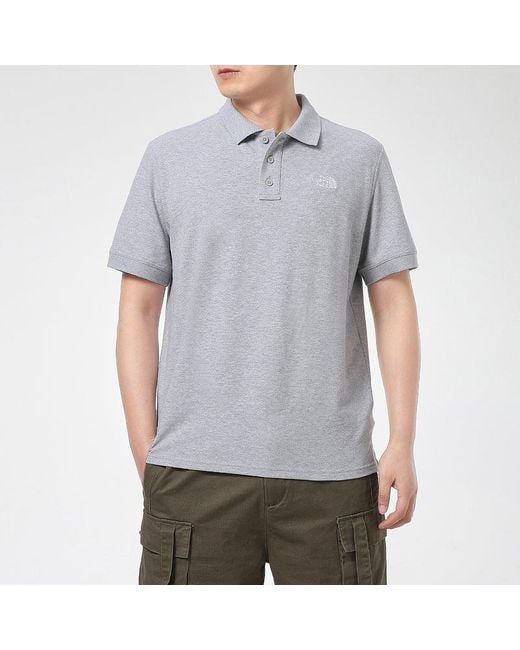 The North Face Gray Polo T-Shirts for men