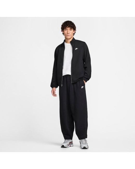 Nike Black Club Fleece Oversized French Terry Pants Asia Sizing for men