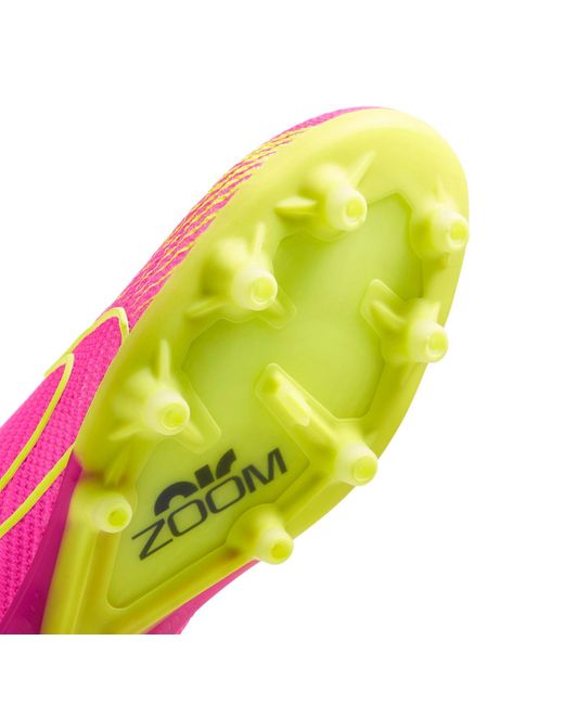 Nike Pink Zoom Vapor 15 Elite Ag-Pro Blast Volt' for men
