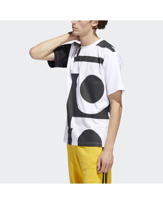 Adidas Black Originals Big Adi Tee Printing Short Sleeve for men