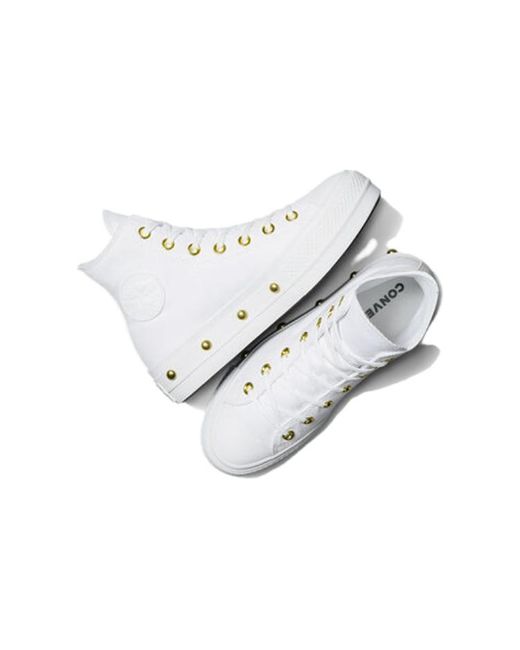 Converse White (Wmns) Chuck Taylor All Star Studded Lift Platform