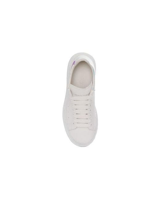 McQueen White Oversized Sneaker Iridescent' for men