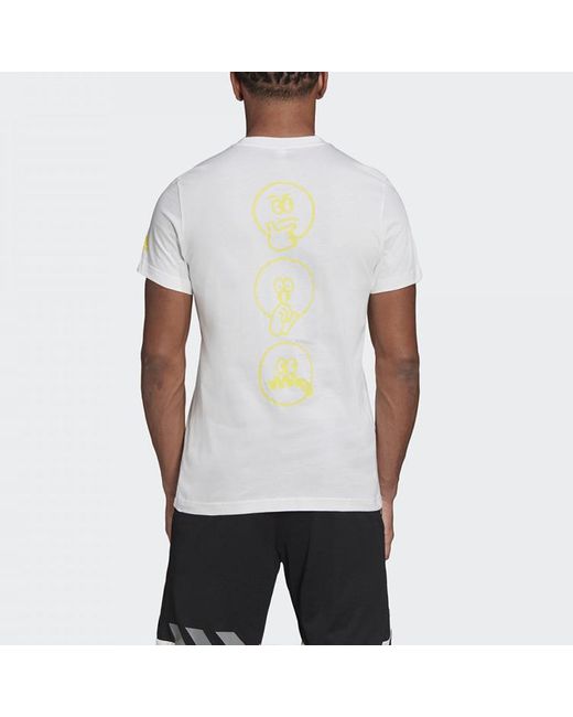 Adidas White Dame Hecklers Short Sleeve for men