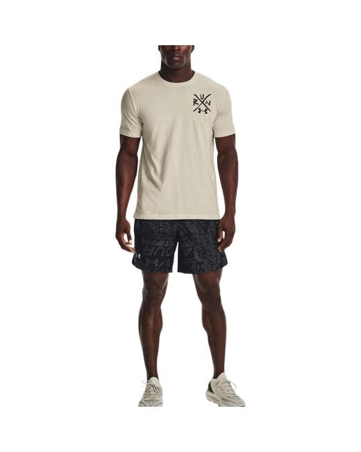 Under Armour Blue Destroy All Miles Shorts for men