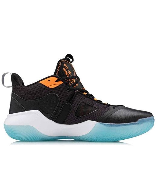 Li-ning Blue Bad Five Mid-Top Basketball Competition Shoes for men
