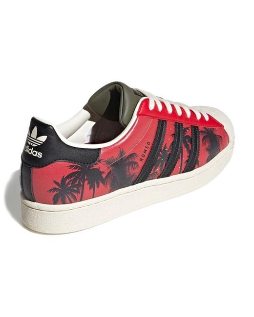 Adidas Red Originals Superstar Shoes for men