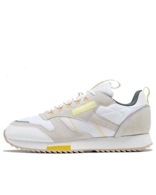 Reebok Classic Leather Ripple Trail Sneakers White/grey for Men | Lyst
