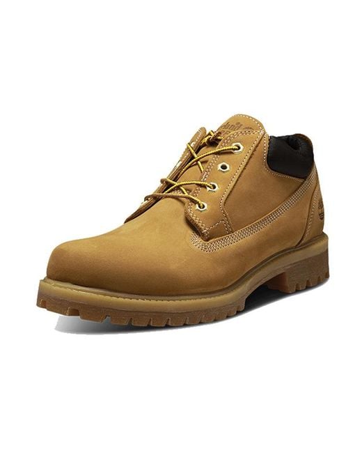 Timberland Brown Classic Oxford Waterproof Wide 'Wheat' for men