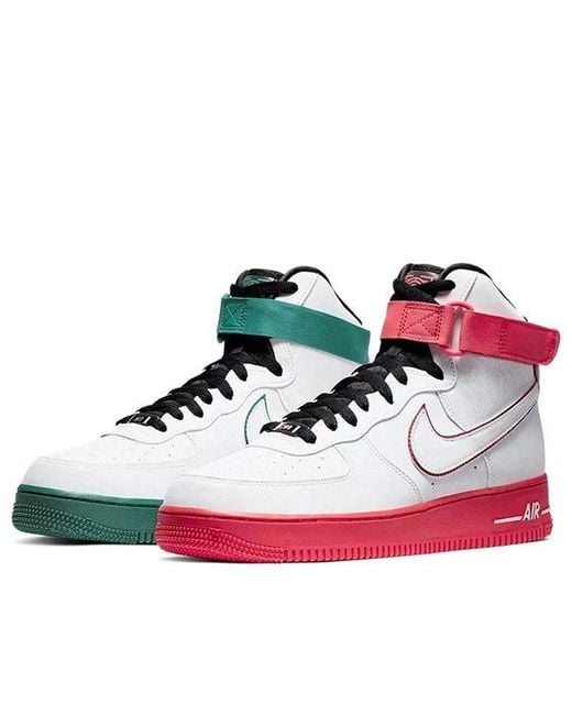 Nike Red Air Force 1 High '07 Lv8 'China Hoop Dreams' for men