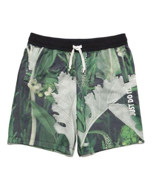 Nike Green Sportswear Jdi Floral Umni Short For for men