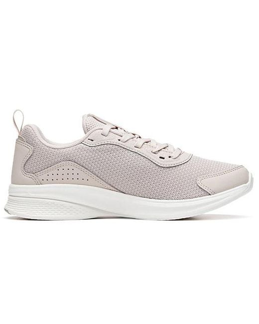 Anta White (Wmns) Running Series Sneakers Hydro 'Lotus'