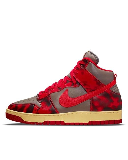 Nike Red Dunk High 1985 'Acid Wash' for men