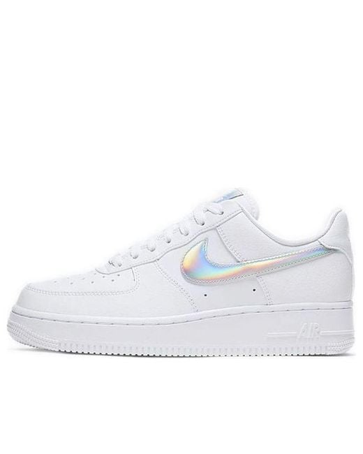 nike air force 1 with iridescent swoosh