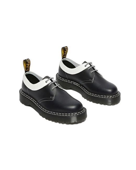 Dr. Martens Brown 1461Bex Smooth Contrast Leather Oxford Shoes for men
