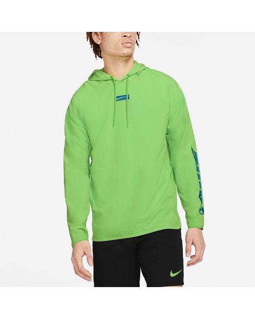 Nike Green Sport Clash Woven Training Pullover for men