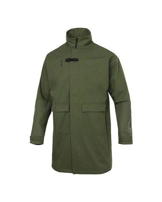 Adidas Green Wj Jkt Long Mid-Length Sports Jacket for men