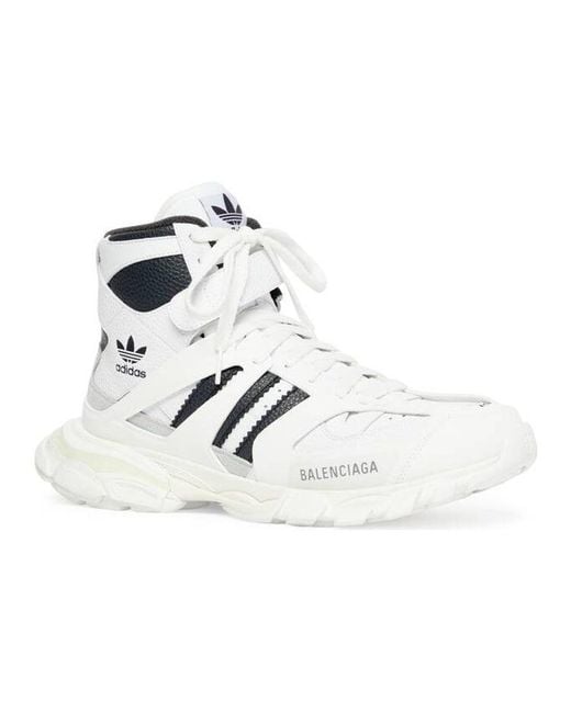 Balenciaga White X Adidas Originals Track Forum Sneakers for men