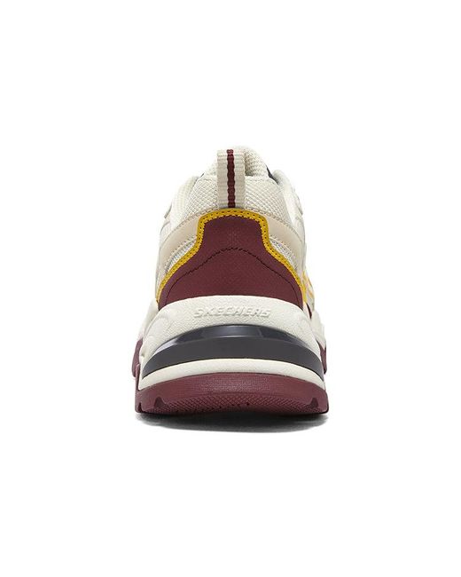 Skechers White (Wmns) Stamina V2 Burgundy'