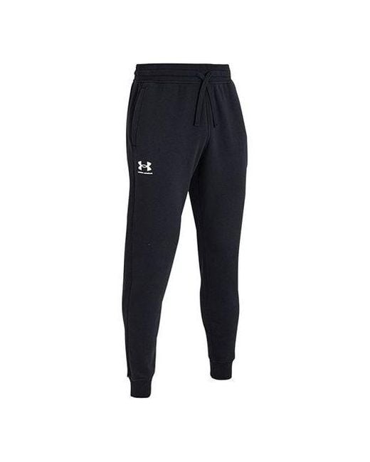 Under Armour Black Rival Jogger Fleece Pants for men