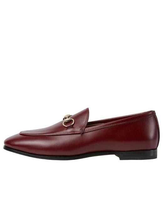 Gucci Red (Wmns) Jordaan Loafers 'Rosso Ancora'