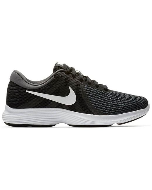 Nike Black Revolution 4 Running Shoe for men