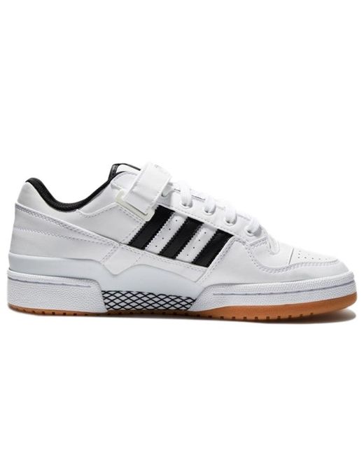 Adidas White Originals Forum Low 'Core Cloud Gum' for men