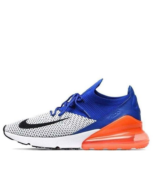Nike Blue Air Max 270 Flyknit Crimson' for men