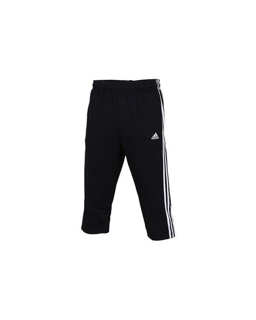 Adidas Black Ess 3S 3/ Sports Trouser for men