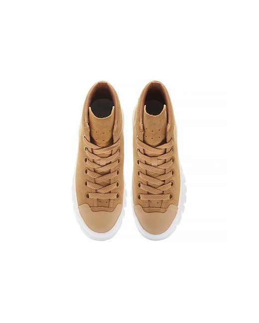 Li-ning Brown Leather Boot 'Khaki' for men