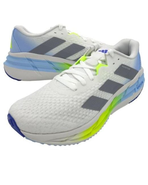 Adidas Blue Adistar 3 'Cloud Lucid Lemon' for men