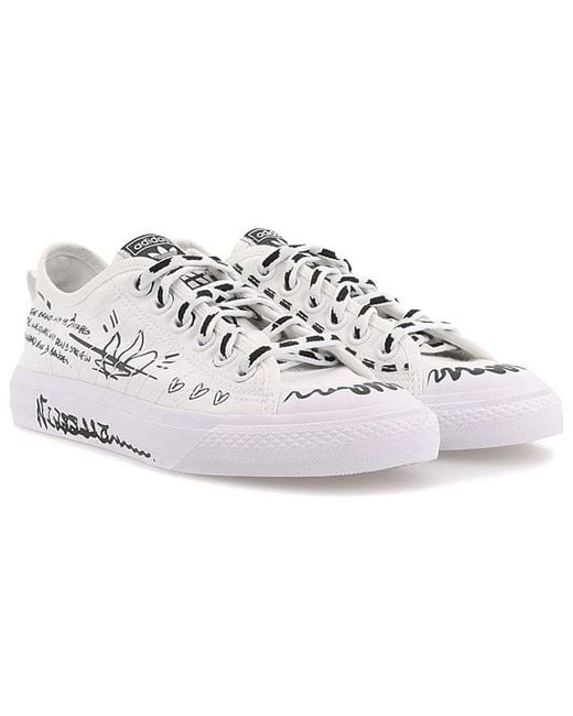 Adidas White Nizza Rf 'Sharpie Pack' for men