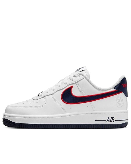 Nike White (Wmns) Air Force 1 Low 'Houston Comets 4-Peat'