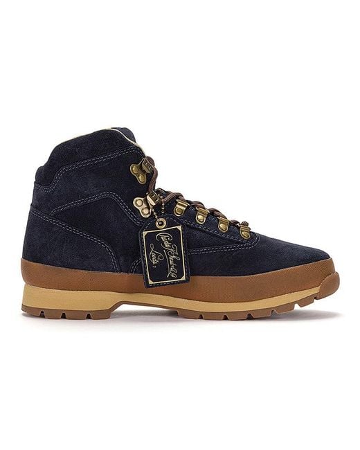 Timberland Blue Euro Hiker Mid Lace Up Boots 'Dark' for men
