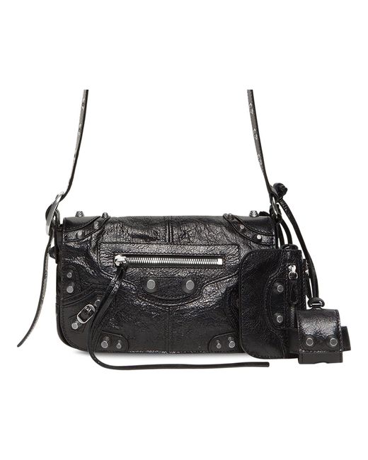Balenciaga Black Le Cagole Xs Flap Bag for men