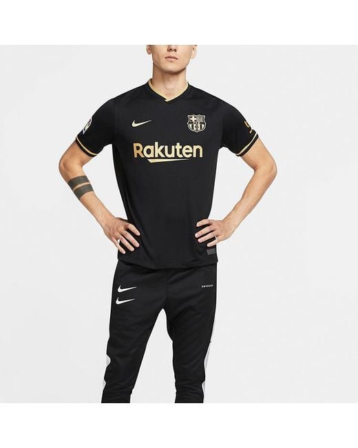 Nike Black Fc Barcelona 20/21 Fan Edition Jersey for men