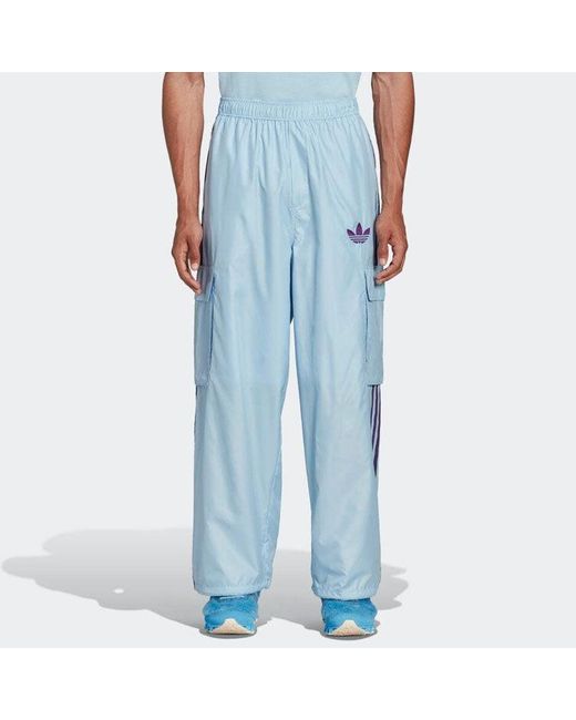 Adidas Blue Originals X Kerwin Frost Baggy Track Pants 'Clear Sky' for men